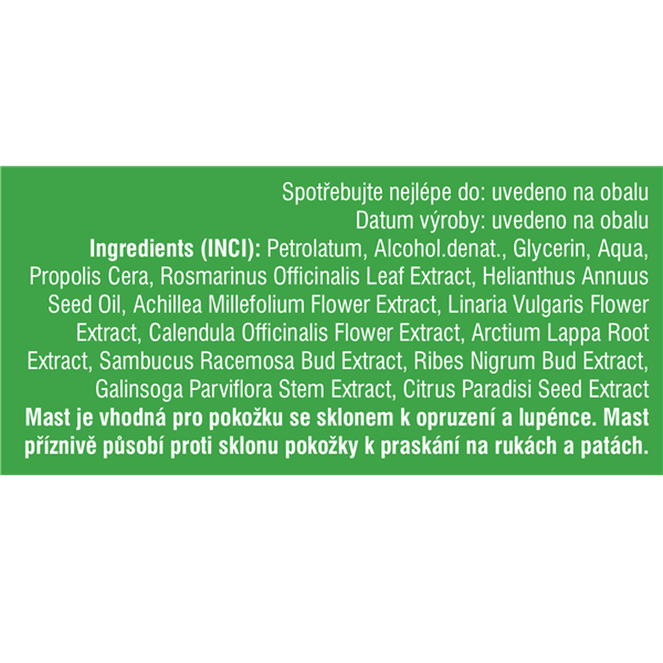 Čtyřkvětová mast pro děti
