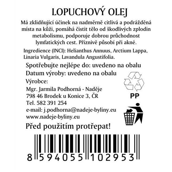 Lopuchový olej