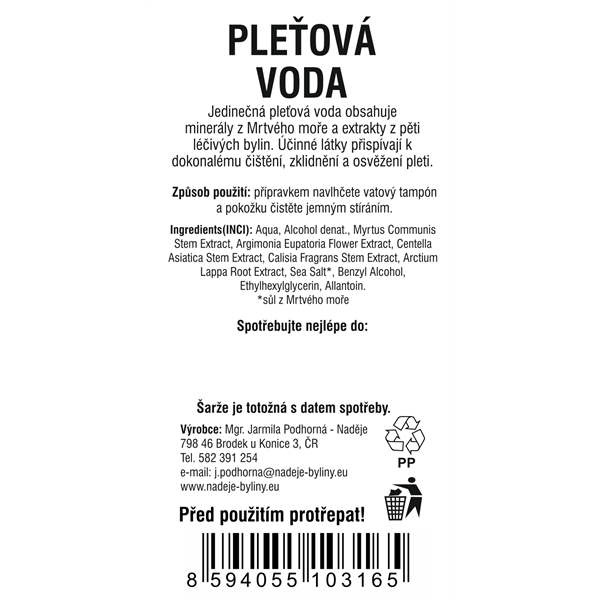 Pleťová voda