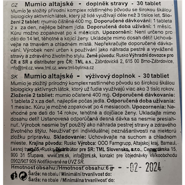 Mumio Altajské